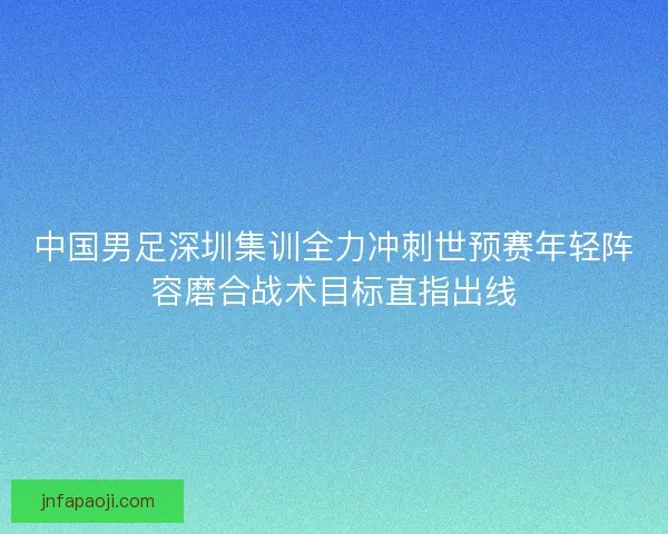 中国男足深圳集训全力冲刺世预赛年轻阵容磨合战术目标直指出线